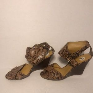 Nine West Snake Skin Wedge